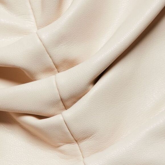 VERONICA BEARD Beacon Faux Leather Dickey Blazer in Ecru Size 8 Revolve - Picture 13 of 14